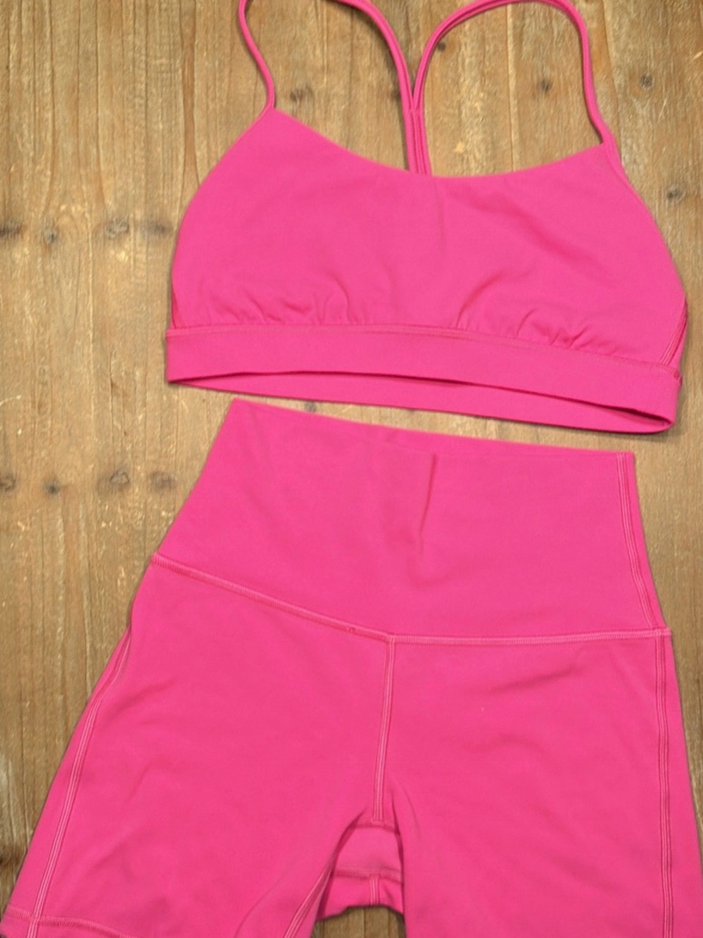 lululemon athletica Pink Athletic Shorts Set - Picture 3 of 4
